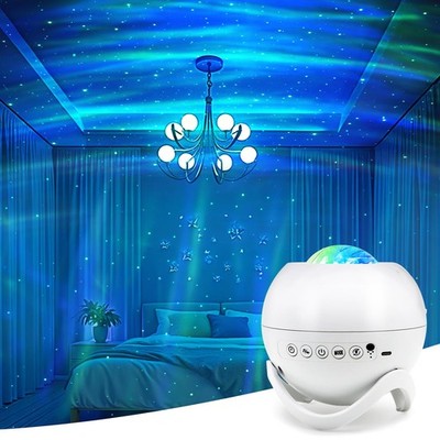 Star Projector Galaxy Projector for Bedroom, White Noise Bluetooth Speaker No...