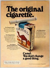 1974 CAMEL THE ORIGINAL CIGARETTE Vintage 8X1...
