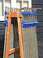 Record type 136 T-bar Sash Clamps, 42" capacity, good condition (set of 16no.)