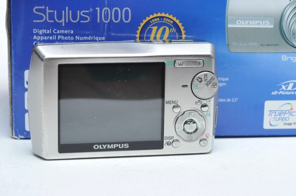 Olympus Stylus 1000 10.0MP Digital Camera - Silver for sale online