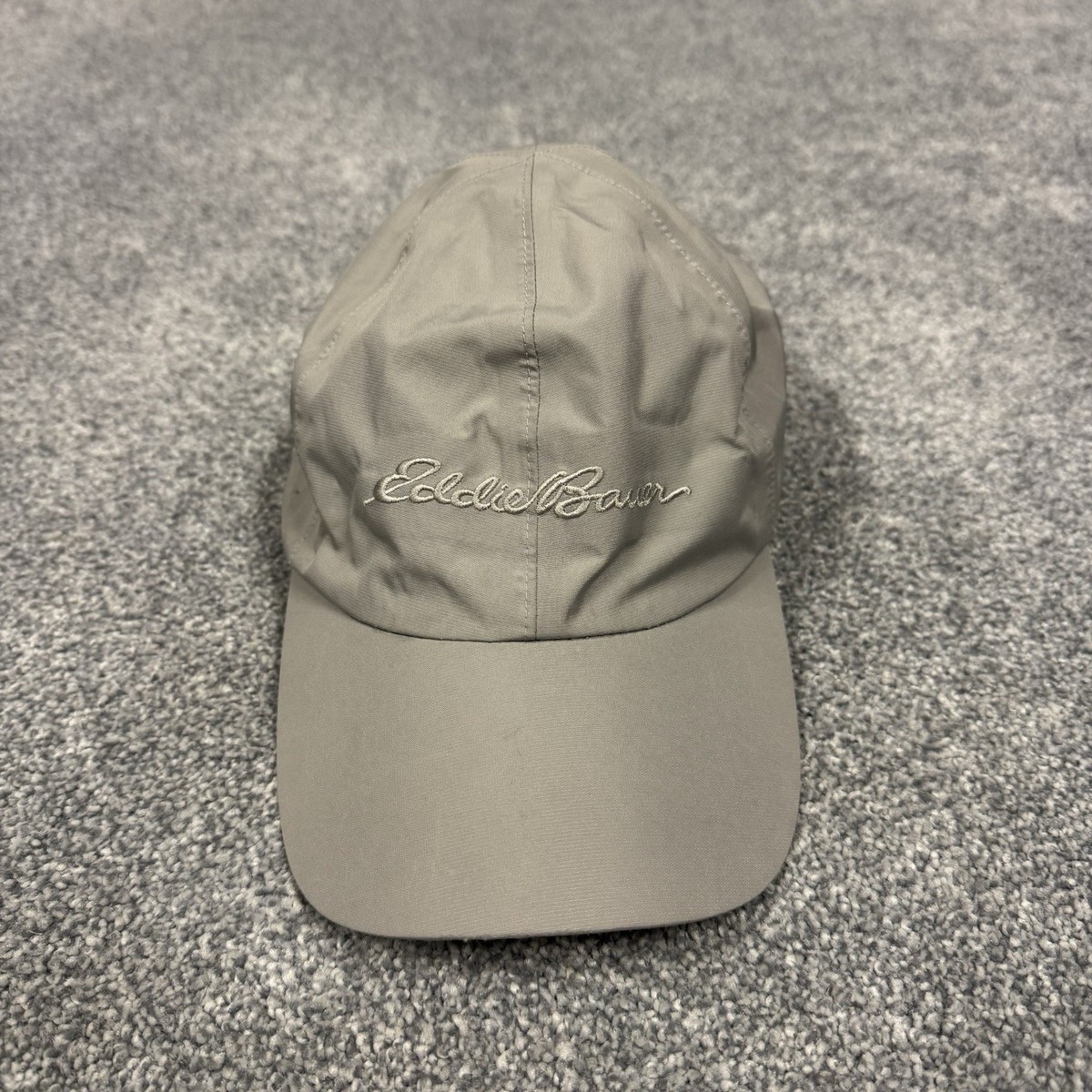 Eddie Bauer Baseball Style Hat Cap Strap Back Gray Gore Tex US 
