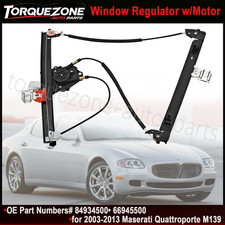 Left Rear Door Window Regulator With Motor Fit 03-13 Maserati Quattroporte M139