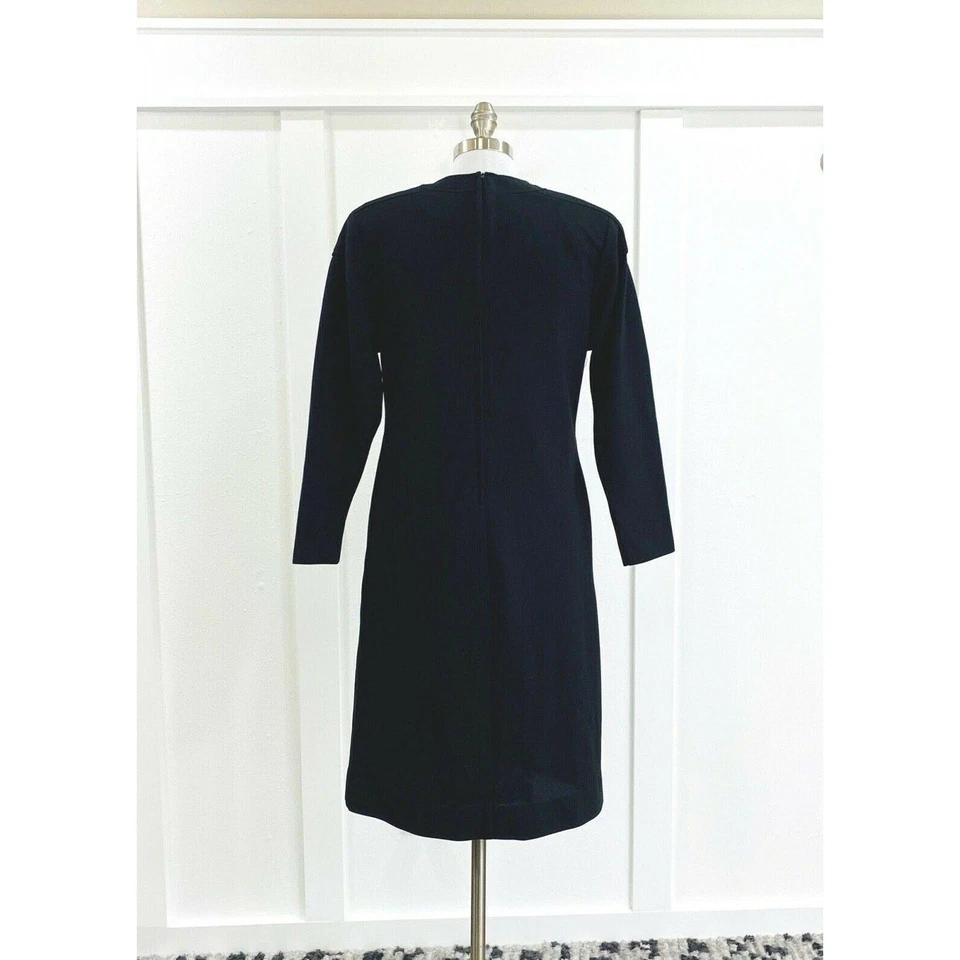 Vestido midi para mujer Papillon Collection talla 10 negro manga larga hecho en EE. UU. Foto 2 de 4