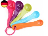 Kleiner LöFfel,Bunte Kunststoff MesslöFfel,5Stk Bunte Kunststoff MesslöFfel Set