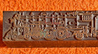 Norfolk & Western Railway Engine & Coal Tender N&W Railroad Wooden Block Stamp — photo 5