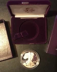 1986 S S$1  American Eagle One Ounce Silver Proof Coin with Box