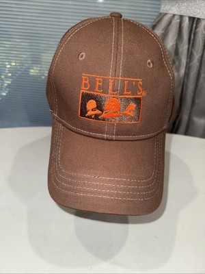 Bell s Inspired Brewing Brown Patch Orange on Brown Hat Cap EUC Strap Buckle
