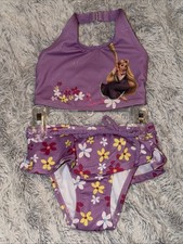 Disney Store Rapunzel Swimsuit 2-pc. Size 2/3 Bikini Tankini Purple NWT New