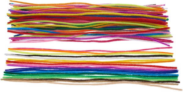 Vbs Xxl Chenilledraht Bunt 100 StüCk 50Cm X 6Mm Pfeifenreiniger BiegeplüSch-image