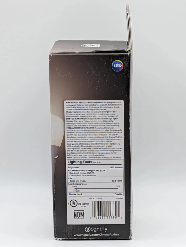 Philips Hue 100W (1600 Lumen) E26 A21 Smart LED Light Bulb Soft White 557801 - Image 4 of 4