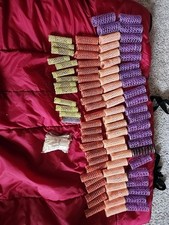 VINTAGE LOT 80 BRUSH MESH WIRE HAIR ROLLERS CURLERS NO D Pins