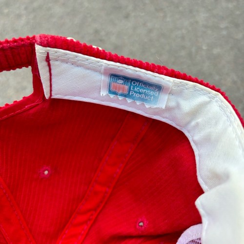 Vintage New England Patriots Sports Specialties Red Corduroy Snapback The Cord - Picture 5 of 5