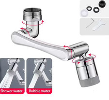 Metal Universal 1080 Rotation Faucet Sprayer Head for Kitchen Washbasin Extensi