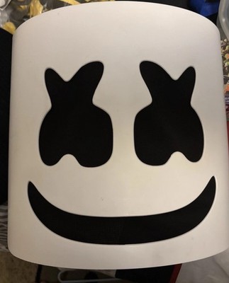 Costume Marshmallow Helmet/Mask, White, Used In Really Good Condition