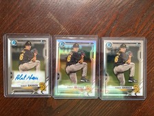 2021 Bowman Draft Robert Gasser Chrome Auto 1st #CDA-RG + 1st Refractor & Base!