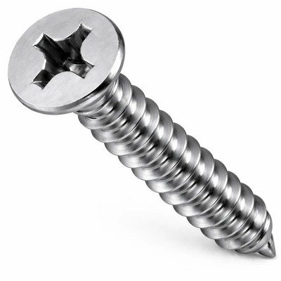 BULK BOX! #8-15x2'' Self-Tapping Screws Phillips Flat Type A A2 Stainless 2000pcs