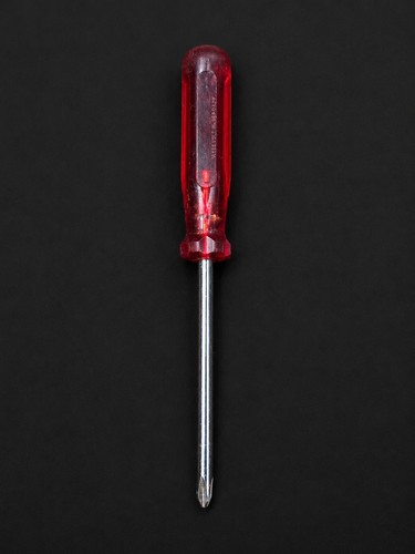 Vintage 10000 Volt Phillips Screwdriver West Germany Red Translucent Handle