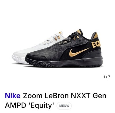 Nike Zoom Lebron NXXT Gen AMPD Equity Mens Size 10 White  display picture 1