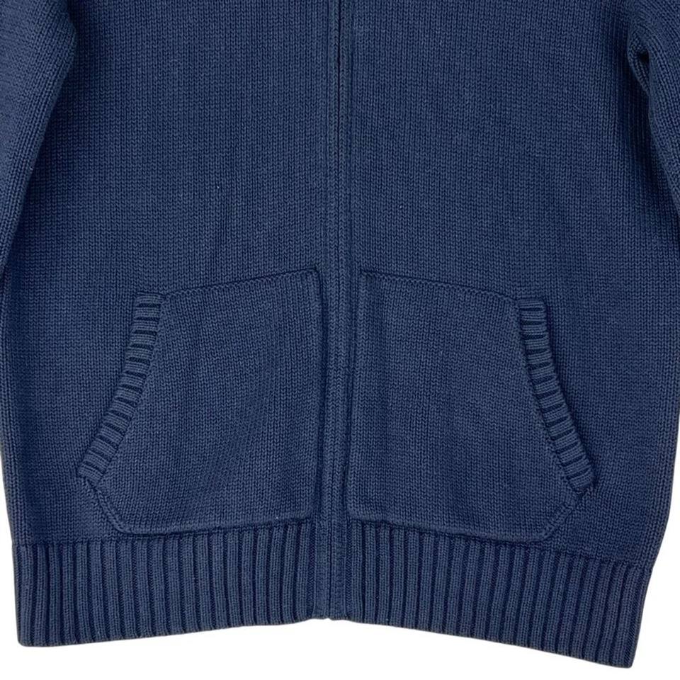 Polo Ralph Lauren Niños Cárdigan Tejido Cremallera Completa Suéter XL Azul Algodón Y2K Preppy Foto 4 de 4