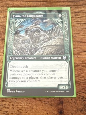 Fynn, the Fangbearer INFECT / Poison Commander Deck MTG Ready-to-Play  *Showcase*