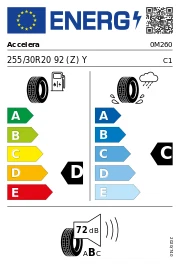 Accelera PHI XL 255/30 R20 92 (Z)Y Sommerreifen - Bild 3 von 3