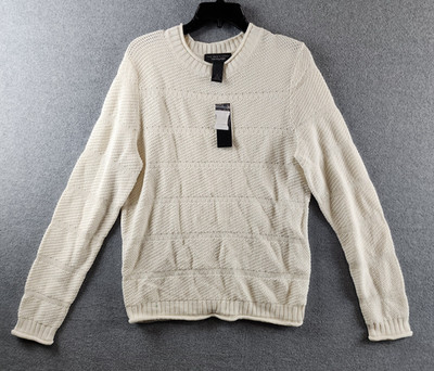 The Men's Store at Bloomingdale Silk-Linen Standard Fit Sweater S French Vanilla