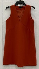 NWT Banana Republic Women's Orange Solid Sleeveless Shift Dress Size 0 Auburn