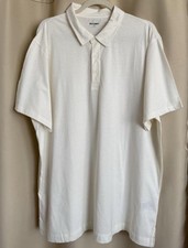 NWT Men  s Old Navy White Cream Cotton Polo Shirt, Size XXL
