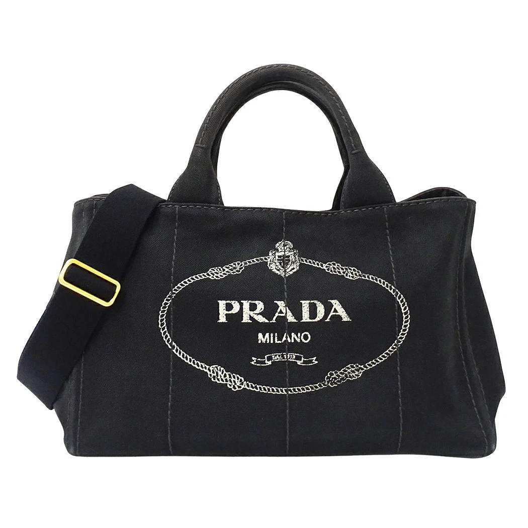 PRADA Women's Canvas Exterior Tote Bags & Handbags for Women for