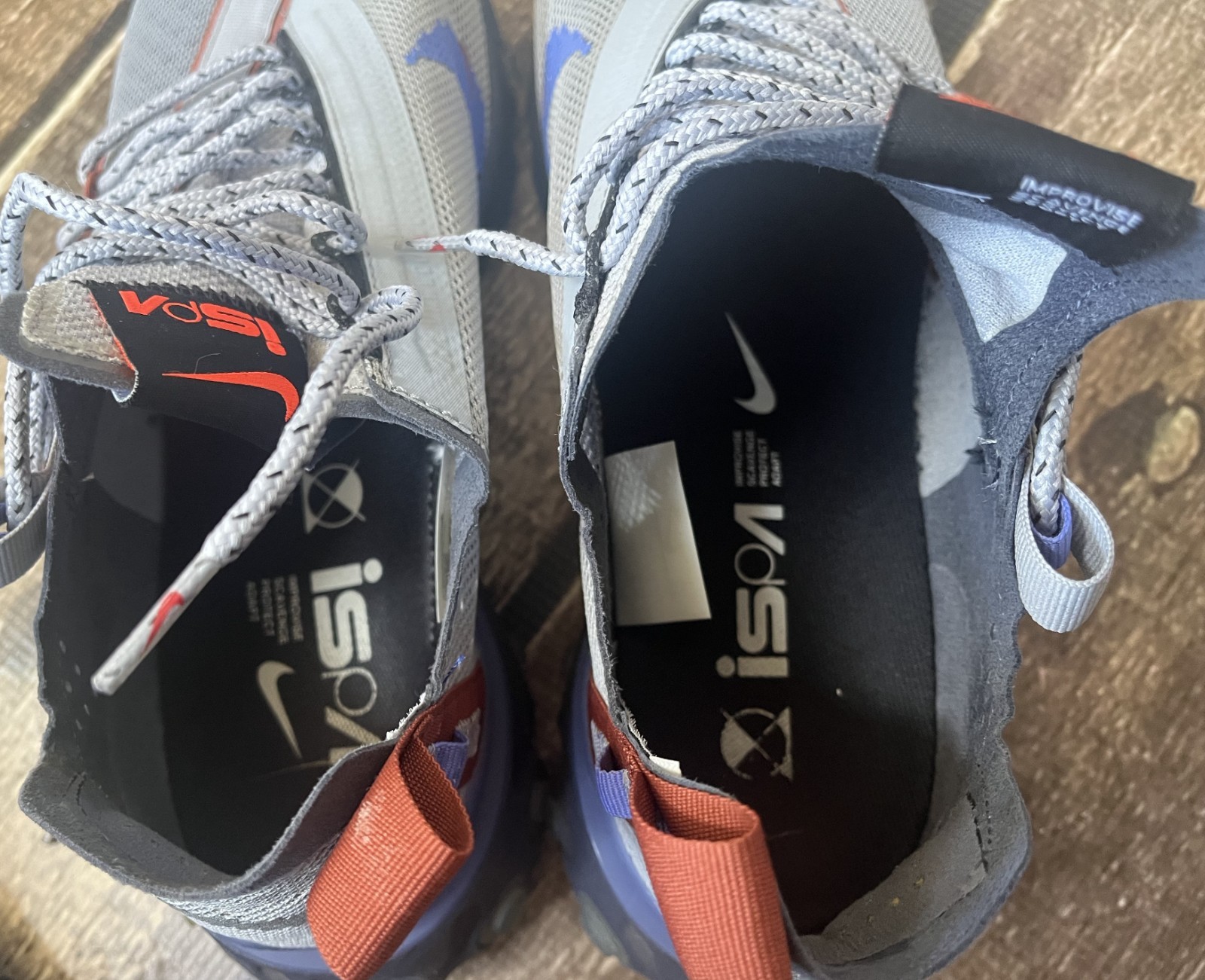 NIKE REACT RUNNER ISPA WOLF GRAY BLUE SNEAKER SHO… - image 10