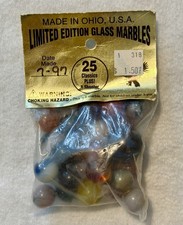 Vtg Limited Edition Glass Marbles Eagle s Flight Exclusive Uranium Cadmium GLOW