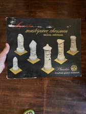 VINTAGE PETER GANINE SUPERBA MASTERPIECE CHESSMEN SALON EDITION SET MCM 1957