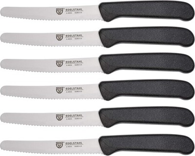 table knives 6 pieces, knife set for cutting, pack of 6 bread knives, breakfast