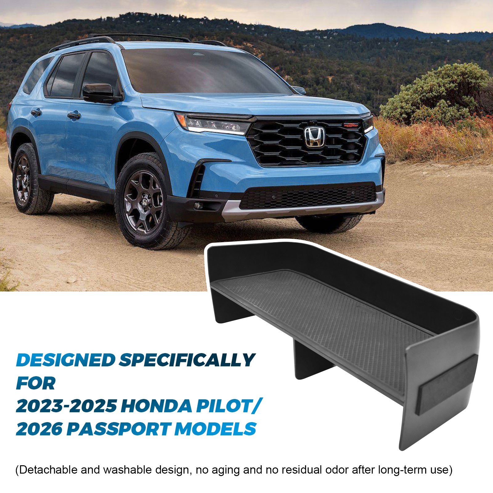 Center Console Storage Insert Tray Divider For Honda Pilot 2023-2025 Accessories