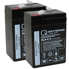 2 X 6V 4AH (4.5AH) NonSpillable VRLA Sealed Lead Acid Rechargeable Battery