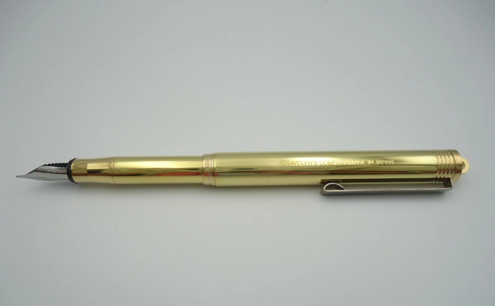 TRAVELER'S COMPANY Solid Brass Fountain Pen Fine Nib Made in Japan New image 9