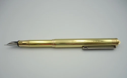 TRAVELER'S COMPANY Solid Brass Fountain Pen Fine Nib Made in Japan New image 9