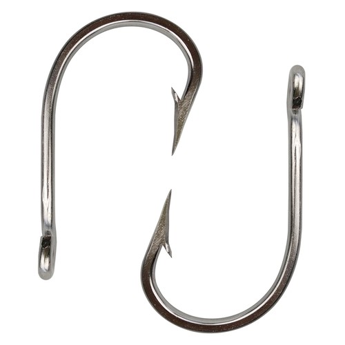 5Pcs Saltwater Stainless Steel Fishing Hooks Big Game Tuna Circle Hook 5/0-13/0 - Afbeelding 1 van 17