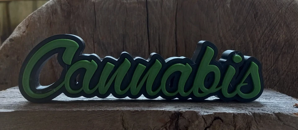 Letrero de cuidador de estante decoración de cannabis marihuana olla placa estante o arte de pared Foto 3 de 4