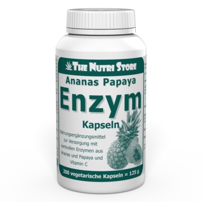 Ananas Papaya Enzym Kapseln 200 Stk. mit Vitamin C - PZN: 00647724