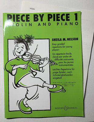 Noten. Nelson. Piece by Piece 1. Violin and Piano.   Mit  Stimme.