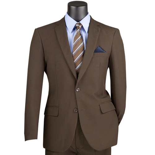 Men'S Brown 2 Button Solid Pattern Cheap Priced Designer Fashion Dress Casual Blazer For Men On Sale Blazer main image 0