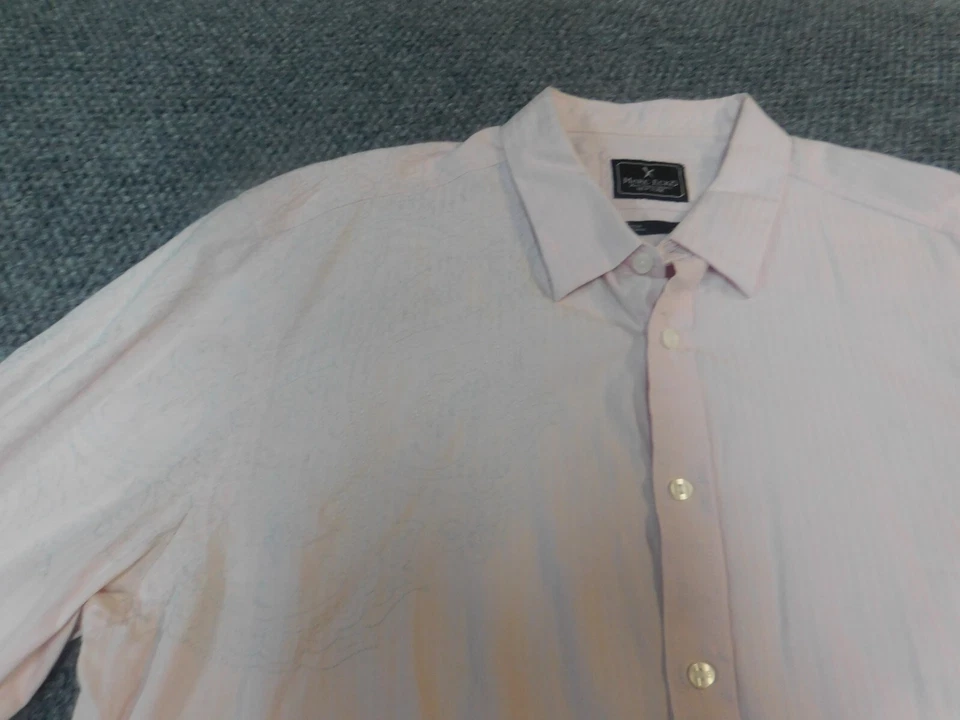 Marc Ecko Mens Shirt Extra Large pink graphic casual button up - Image 4 of 4