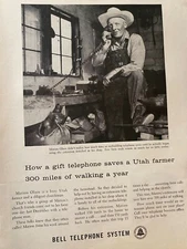 Bell Telephone System, Full Page Vintage Print Ad