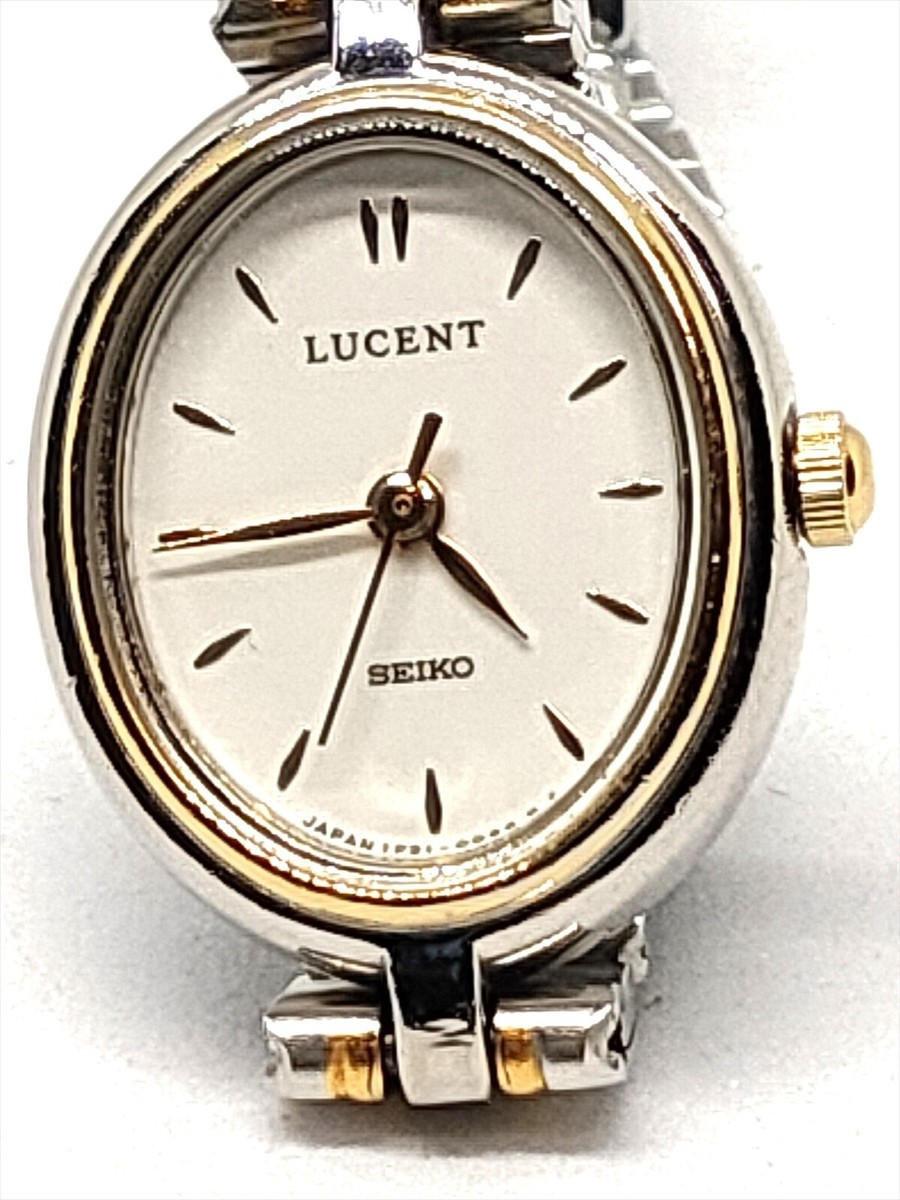 SEIKO LUCENT Lady Quartz Watch White dial Japan 90s Vintage