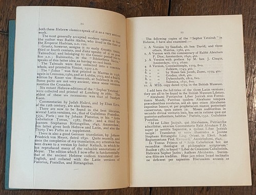 SEPHER YETZIRAH: THE BOOK OF FORMATION - Westcott, 1975 - KABBALAH, MAGICK - Imagen 9 de 10