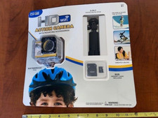 Explore One HD Action Camera with WiFi Tripod Selfie Stick Accessories 8GB