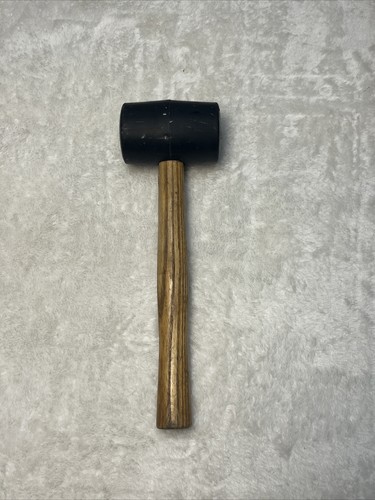 Schwarzer Gummihammer mit Holzgriff 12 Zoll 16 Unzen Kopf
