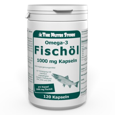 Omega-3 Fischöl 1000 mg Kapseln 120 Stk. - mit EPA, DHA und DPA - PZN 01159435