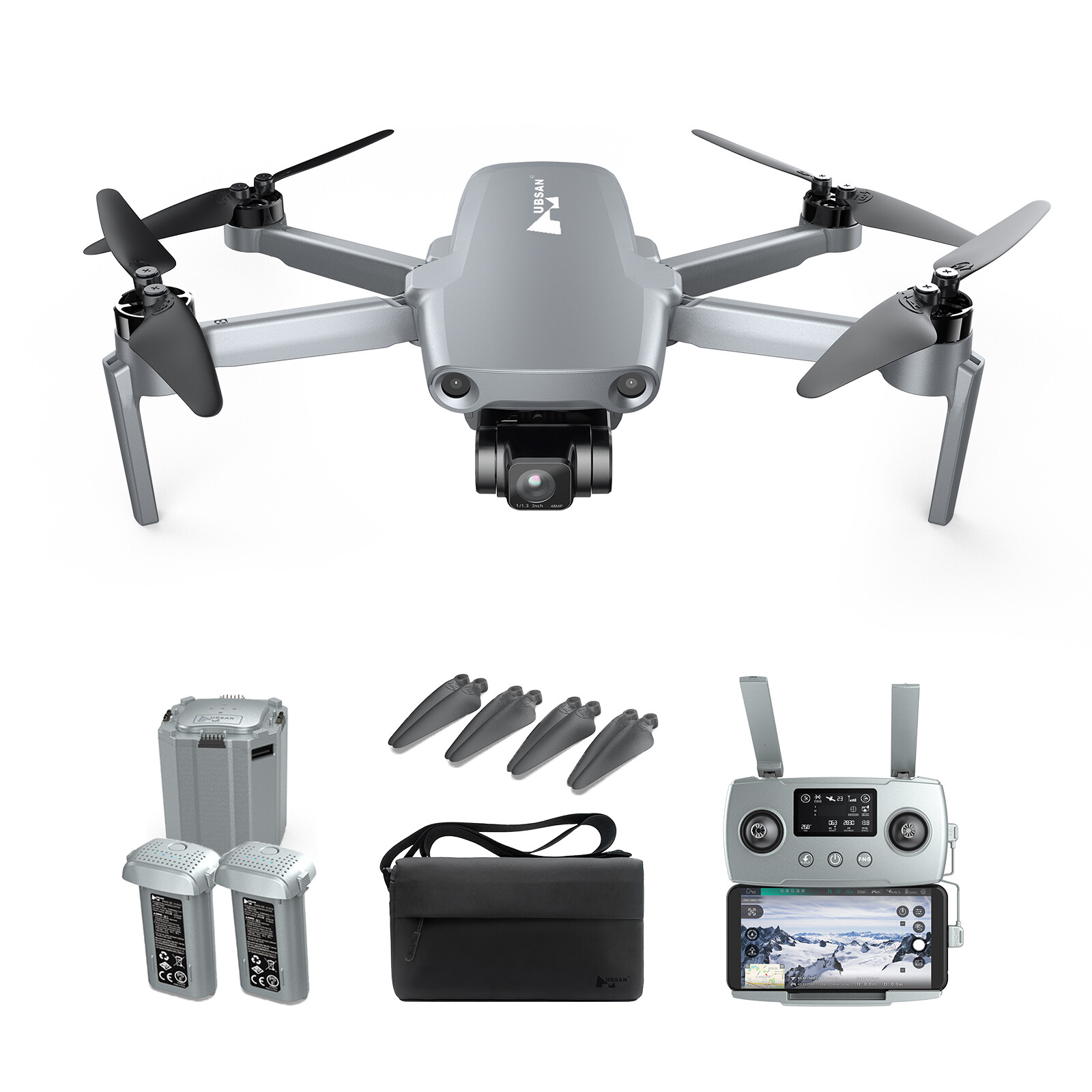 Hubsan ZINO MINI PRO 128GB 4K Drone 10KM FPV 5G 3Gimbal Foldable
